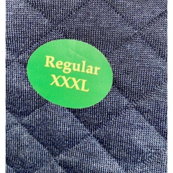 LL Bean Quilted Sweatshirt Mens 3XL Navy Snap Pullover Mock Neck Logo Outdoors - Picture 10 of 15